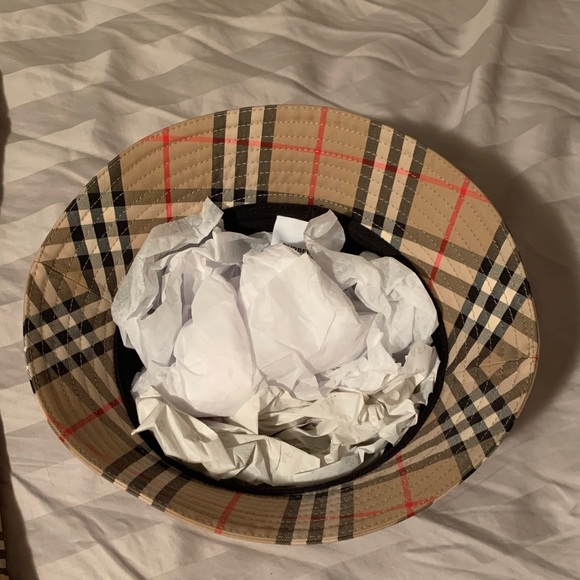 SOLD Vintage Check Bucket Hat - Picture 3 of 4